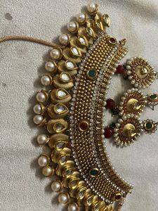 Gold-Tone Indian Jewelry Set