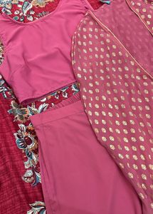 Ethnic Top Jacket Palazzo Set