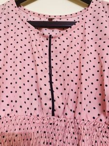 Polka Dot Pink Top: dress