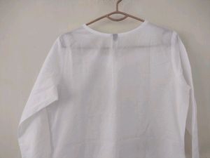 Chikankari White Kurti