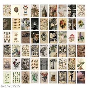 Pack of 54 Aesthetic Vintage Wall Collage Kit
