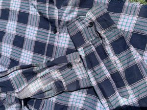 Casual fit checks shirt for women, size small