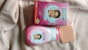 London Glow 🌟 Face Powder With Free Powderpuff