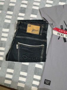 T Shirt With Free Jeans Street Mode