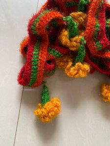 Handmade Crochet Marigold Garland