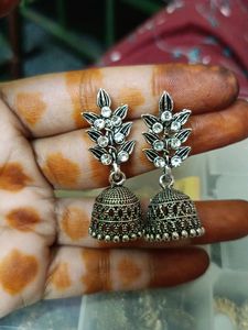 2 Set Of Oxidised Jhumka