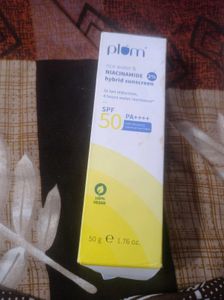 plum sunscreens  spf 50 rice water nicinamide new