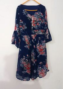 Blue Floral Dress