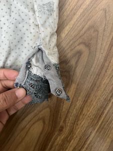 Stylish crop top with lace embellishment