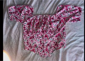 Chic Floral Milkmaid Top