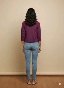 Purple Knit Cardigan