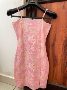 Pink Swirl Mini Dress