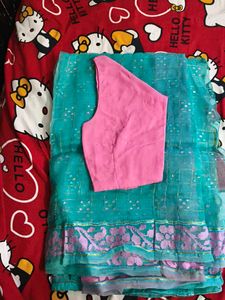 Elegant Teal Ethnic Dress Material