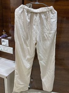 Beige Urbanic Linen Pants Women