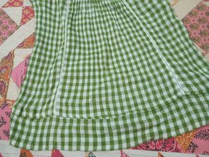 Bossini Green Checkered Top