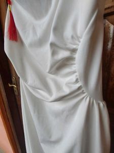 Elegant White Midi Dress – Size L (Never Worn)