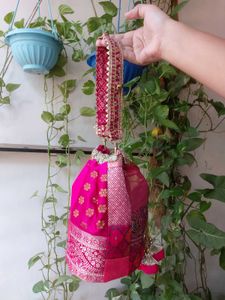 Elegant Pink Potli Pouch