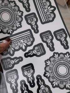Henna Stencil For Both Hands