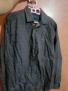Men Brown Slim Fit Print Full Sleeves Party Shirt