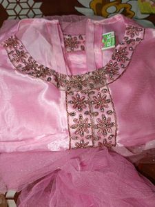 Pink Embellished Party Dress
