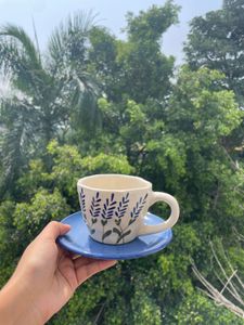 Floral Ceramic Cup & Saucer