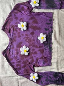 Tie-Dye Floral Top
