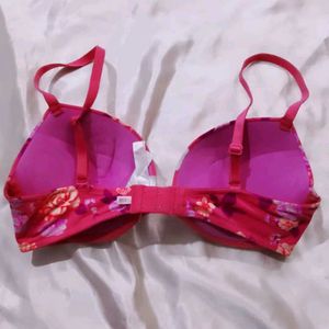 Floral Print Bra