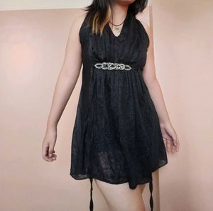 Black Halter Dress