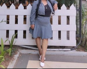 Black & White WOMEN TWO PIECES WESTERN DRESS