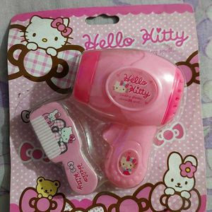 Hello Kitty Hair Dryer Toy Sharpner and Eraser