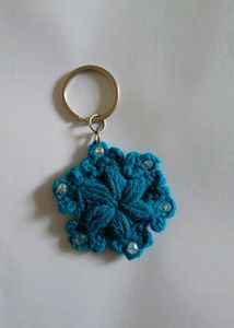 Crochet Snowflake Keychains