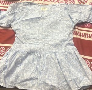 Floral Print Drop Waist Mini Dress