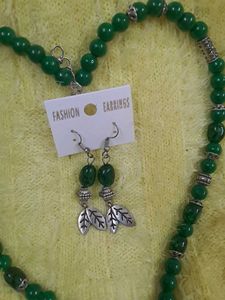 Leaf Beads oxide necklace 🍀