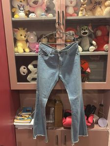 Light Blue Low Waist Boot Cut Jeans