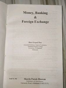 Money, Banking &amp; Foreign Exchange