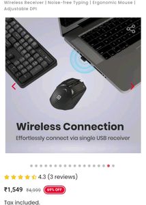 Portronics Key9 Combo Wireless Keyboard and Mouse