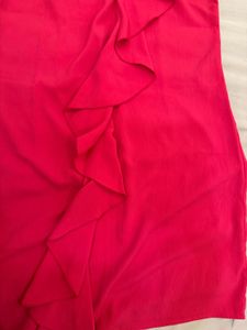 Chic Red Ruffle Dress