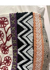 Anthropologie Leifnotes Embroidered Skirt