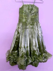 Green Party Dress