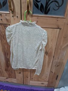 Elegant Lace Ruffle Blouse