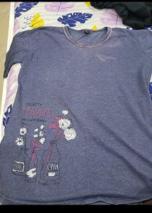 Blue Long Sleeve Top &amp; Bottom Set