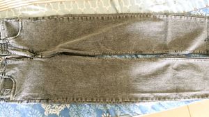 Grey Wide Leg Jeans