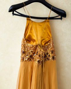 Elegant Mustard Gown