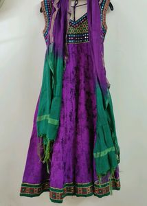 Anarkali in Regal Purple