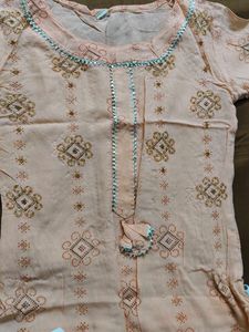 Peach Kurta Set