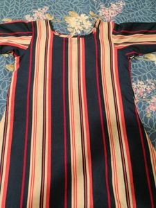 Striped Kurti with Belt