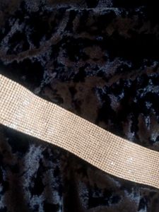 Elegant Black Velvet Middi For Kids