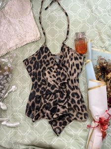 Y2K Glamour Halter Top