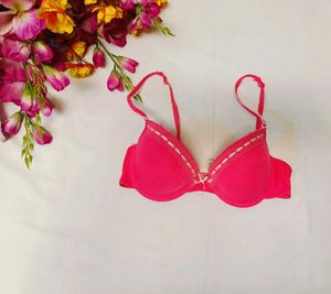🇳🇿💫💗sale  Rose Pink Lace Trim Bra