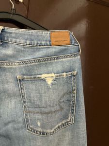 AE Ripped Light Wash Jeans